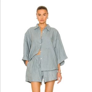 Deiji Studios 03 Linen Set Blue XS/S